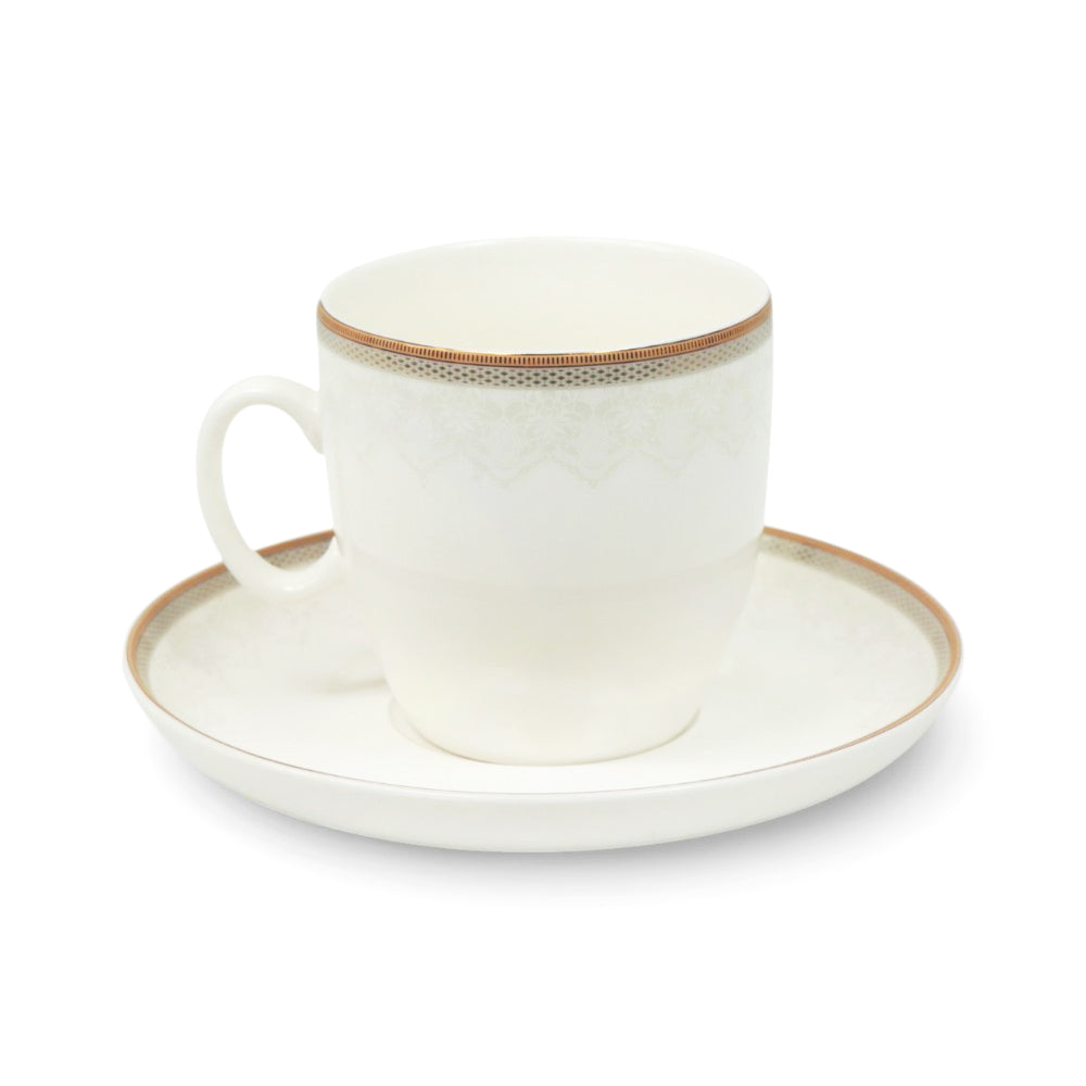 CUP & SAUCER BONE CHINA YB011 TMC (Pack of 6) Default Title - MamasJan Crockery