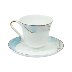 CUP & SAUCER NEW BONE CHINA 3 SHAPE JH3 TMC (Pack of 6) Default Title - MamasJan Crockery