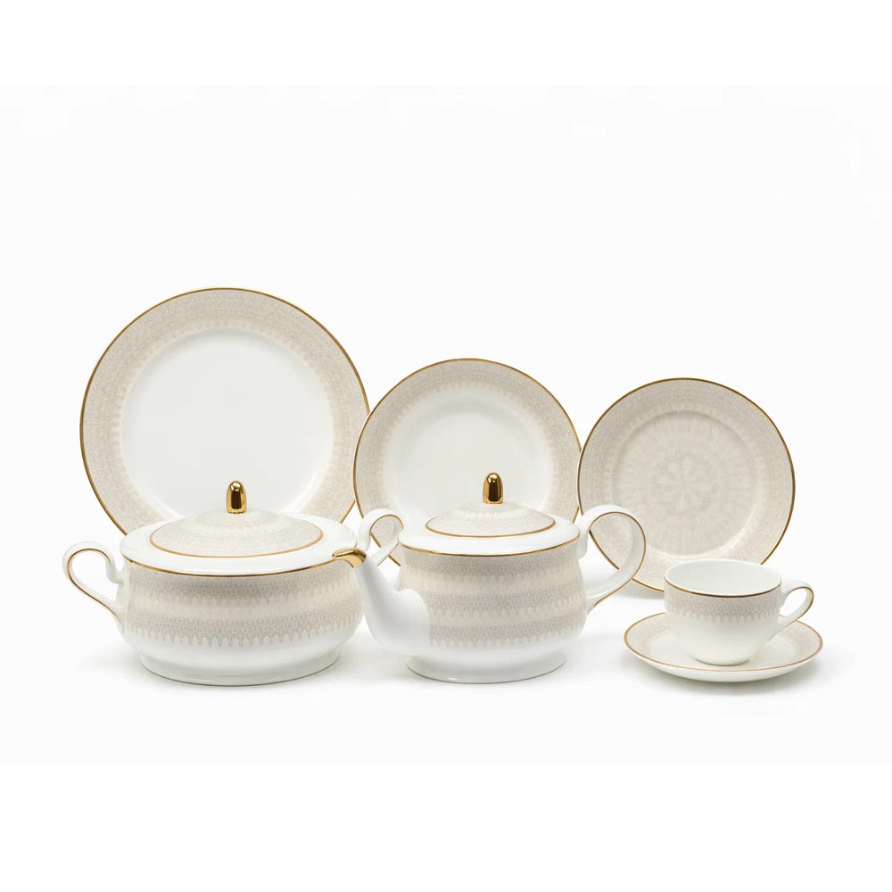DINNER SET 61PC BONE CHINA J1-5 TMC Default Title - MamasJan Crockery