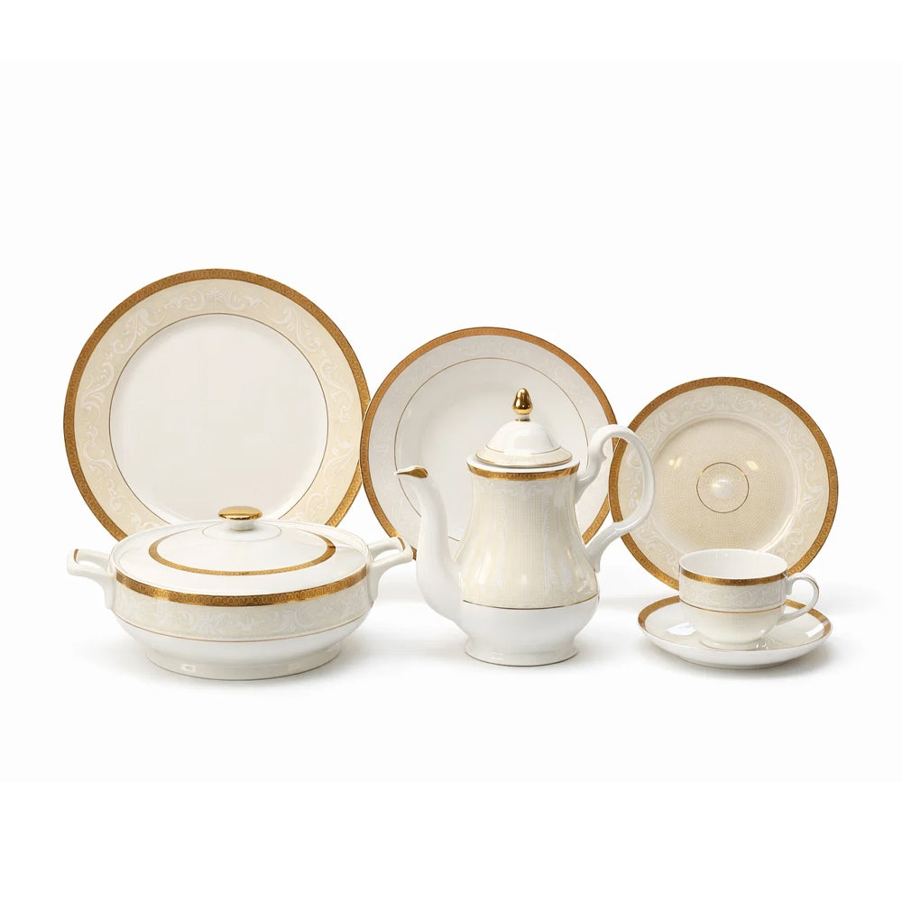DINNER SET 61PC BONE CHINA EN333 KC Default Title - MamasJan Crockery