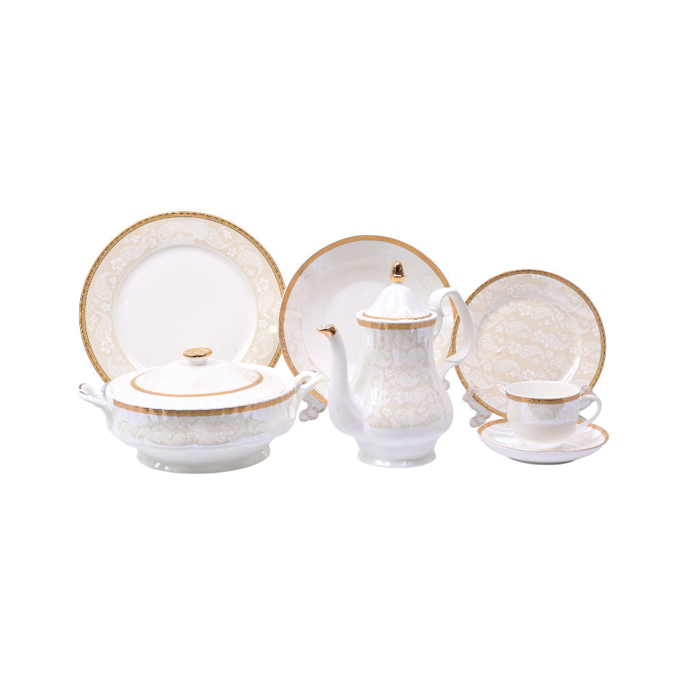 DINNER SET 61PC BONE CHINA EN334 KC Default Title - MamasJan Crockery