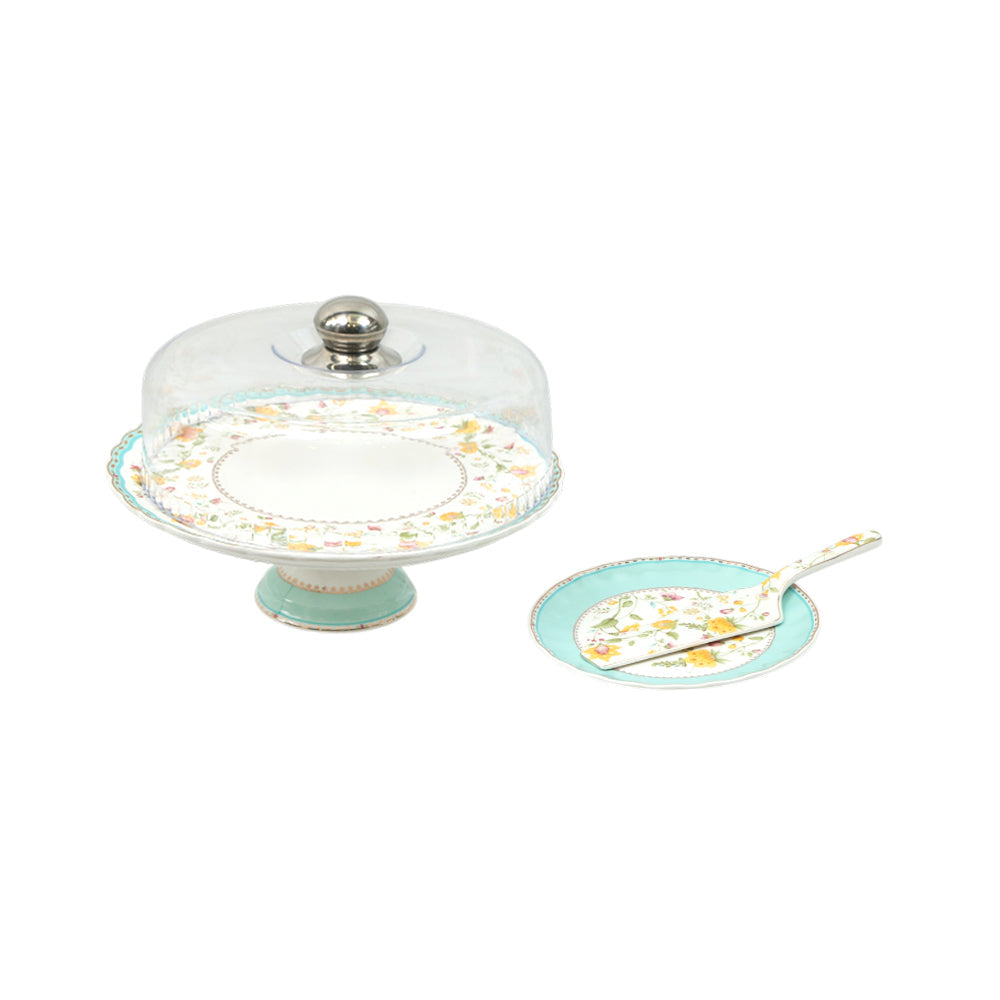 CAKE PLATE SET 9PC HW058-059 Default Title - MamasJan Crockery