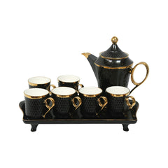 COFFEE SET 9PC CERAMIC BY858-3 HFE Default Title - MamasJan Crockery