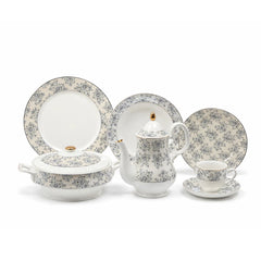 DINNER SET 61PC BONE CHINA EN336 KC Default Title - MamasJan Crockery