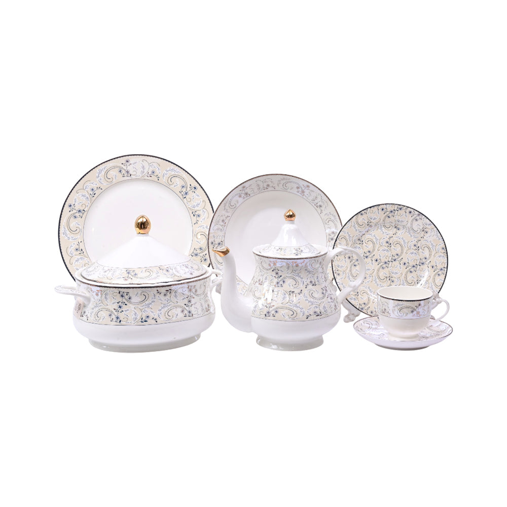 DINNER SET 61PC BONE CHINA GW312 KC Default Title - MamasJan Crockery