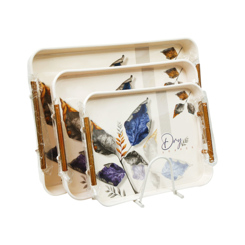TRAY SET 3PC MELAMINE KINGSTAR AMAZON-3 Default Title - MamasJan Crockery