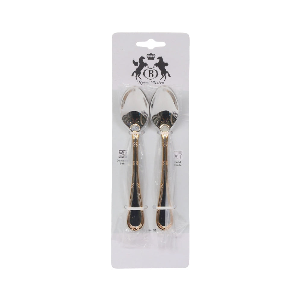 TEA SPOON ROYAL BISTRO IR GOLDEN/SILVER 2014 Default Title - MamasJan Crockery