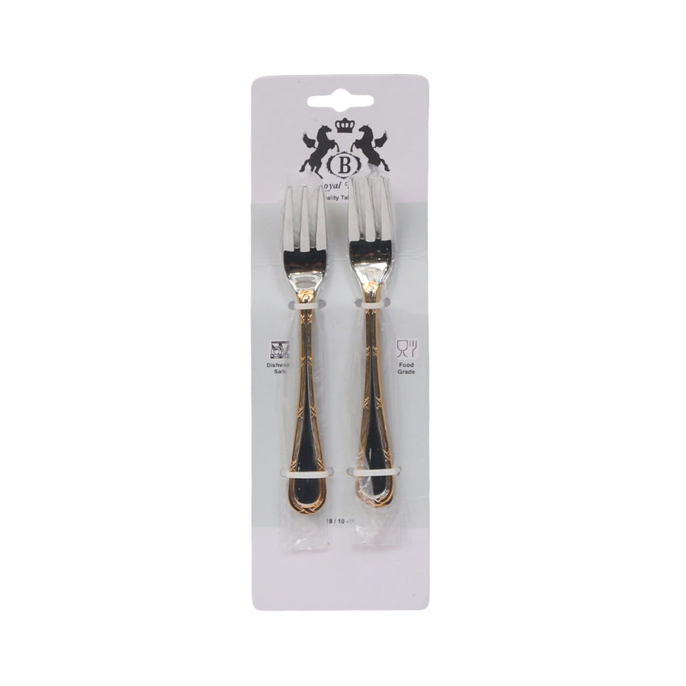 BABY FORK ROYAL BISTRO IR GOLDEN/SILVER 2014 Default Title - MamasJan Crockery
