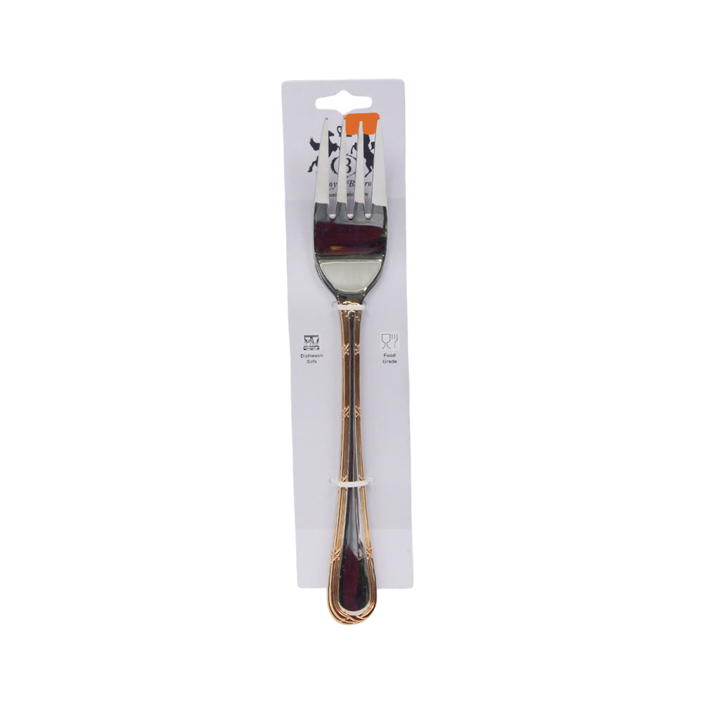 FORK SERVING ROYAL BISTRO IR GOLDEN/SILVER 2014 Default Title - MamasJan Crockery