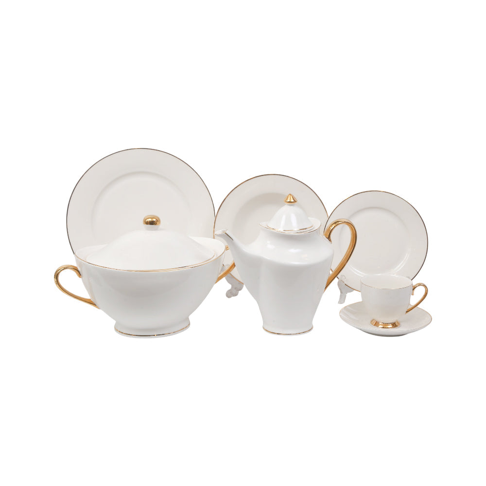 DINNER SET 61PC BONE CHINA XYB GGK AH Default Title - MamasJan Crockery