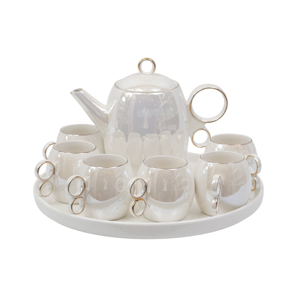 COFFEE SET 9PC CERAMIC REVOLVING IR SW-FA-19 Default Title - MamasJan Crockery