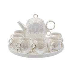 COFFEE SET 9PC CERAMIC REVOLVING IR SW-FA-19 Default Title - MamasJan Crockery