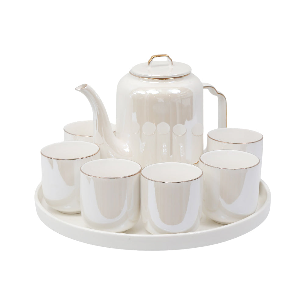 COFFEE SET 9PC CERAMIC REVOLVING IR SW-FA-20 Default Title - MamasJan Crockery