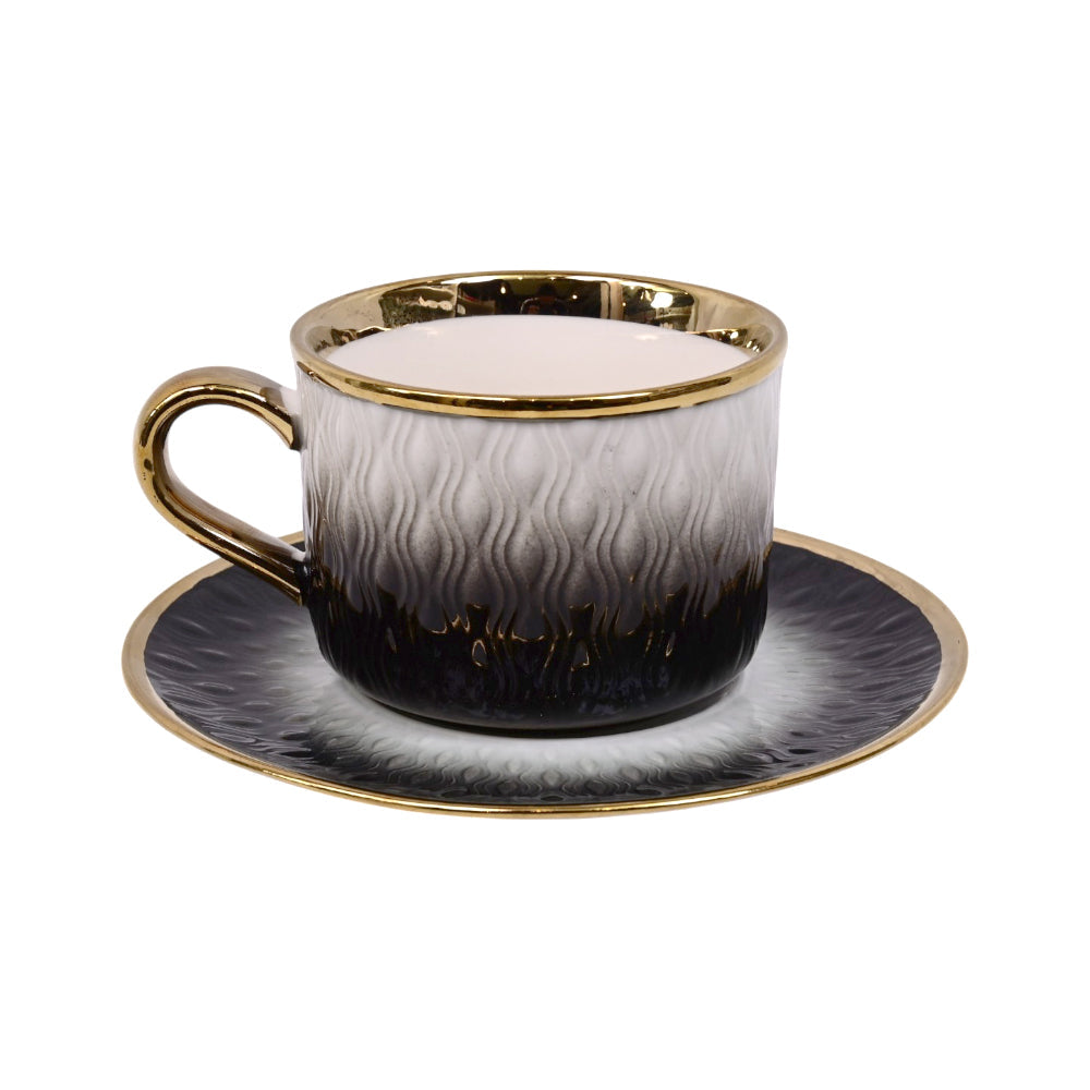 CUP & SAUCER SET 6PC CERAMIC 68-2 AE Default Title - MamasJan Crockery