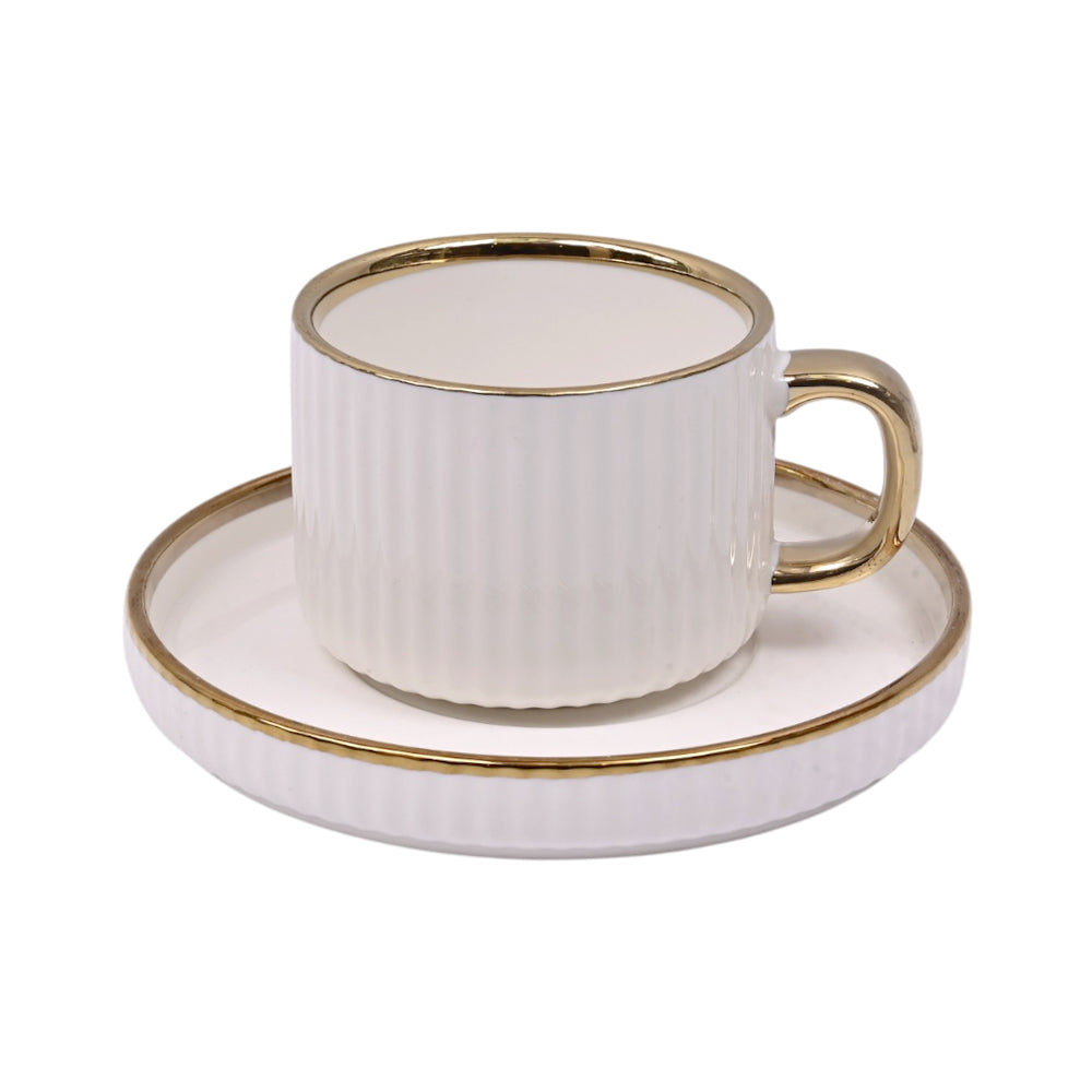 CUP & SAUCER SET 6PC CERAMIC 68-3 AE Default Title - MamasJan Crockery