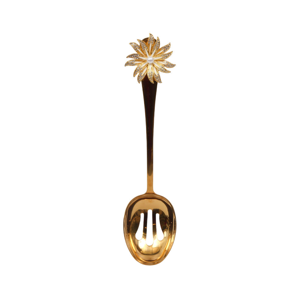 SPOON SERVING GOLDEN 7099-19 ZIK Default Title - MamasJan Crockery