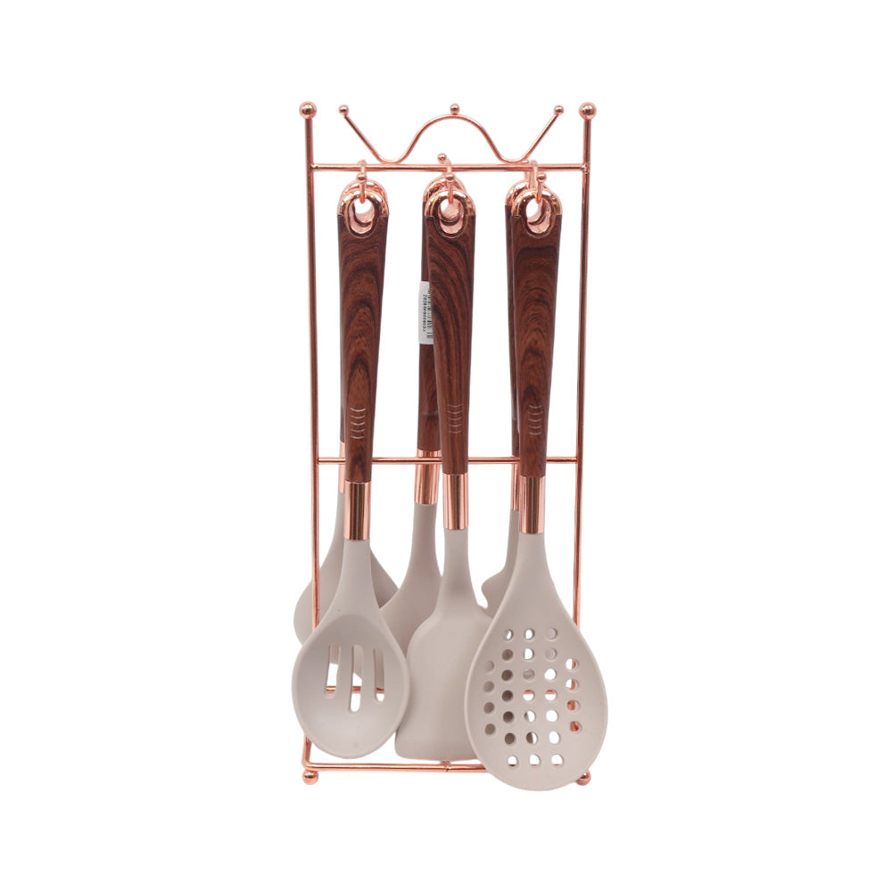 KITCHEN SPOON SET 7PC SILICONE IR KC602/E25-30 Default Title - MamasJan Crockery