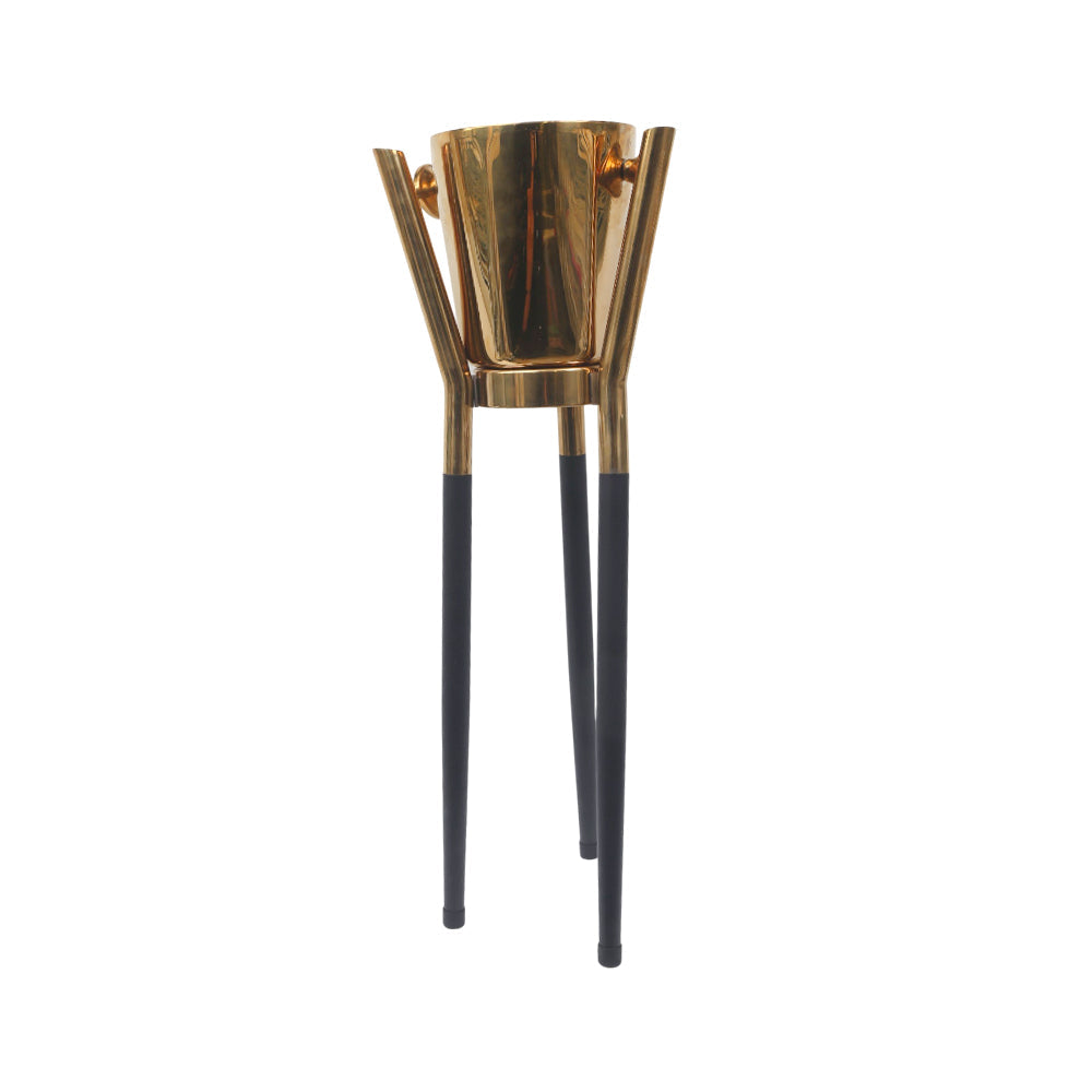 ICE BUCKET STEEL WITH STAND IR 16576-8/9 Default Title - MamasJan Crockery