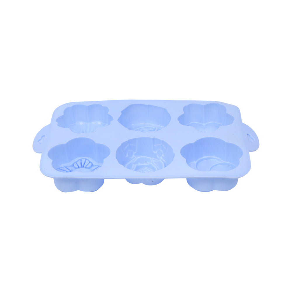 MUFFIN PAN 6 CUPS SILICONE IR YH1237/E22-24 Default Title - MamasJan Crockery