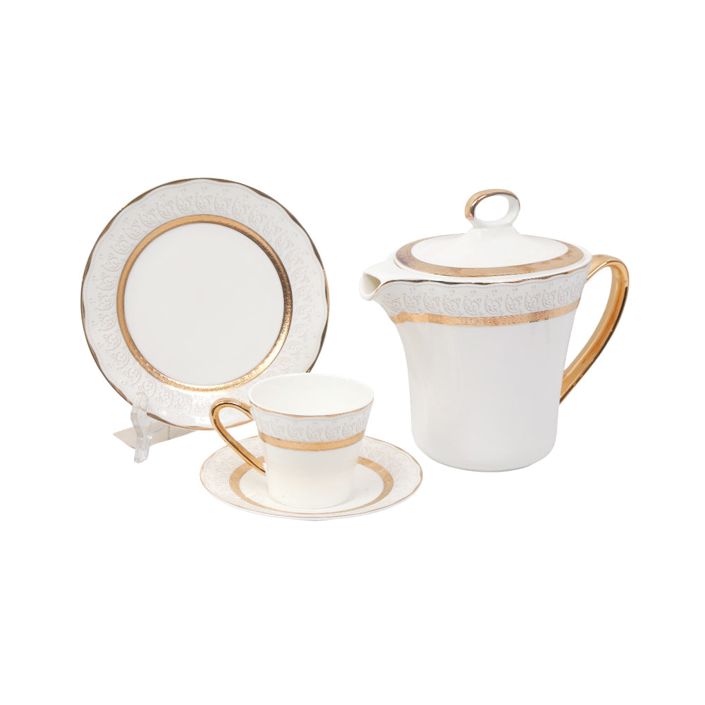 TEA SET 24PC BONE DESIGN NO.5 Default Title - MamasJan Crockery