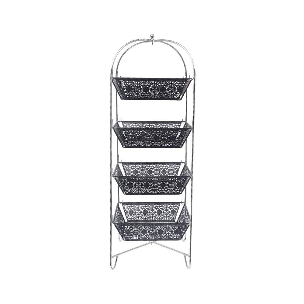 KITCHEN TROLLEY 4 TIRE S098-4 AH Default Title - MamasJan Crockery