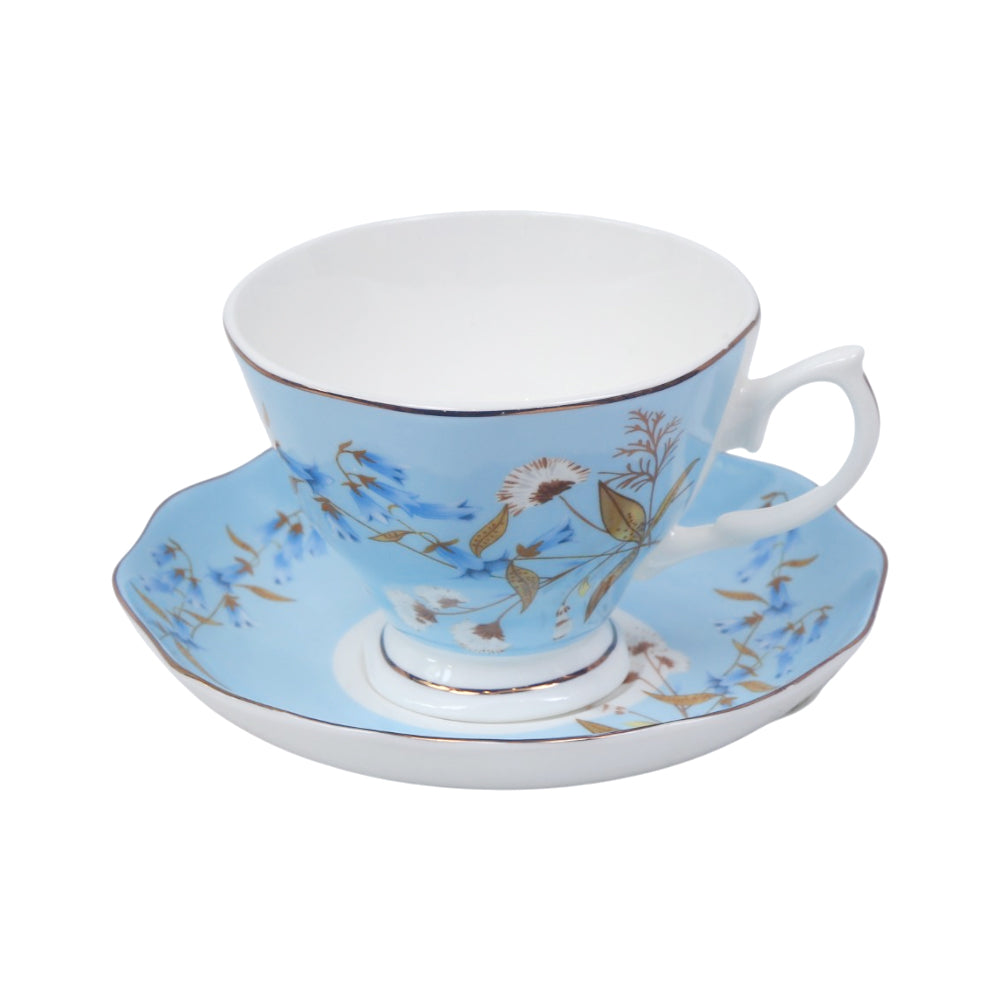 CUP & SAUCER BONE CHINA YS002 FE (Pack of 6) Default Title - MamasJan Crockery