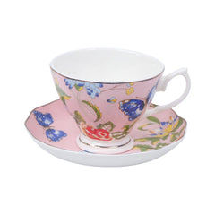 CUP & SAUCER BONE CHINA YS001 FE (Pack of 6) Default Title - MamasJan Crockery