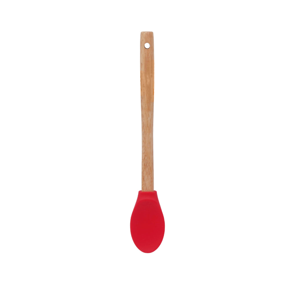 SPOON SILICON WOOD HANDLE 160 Default Title - MamasJan Crockery