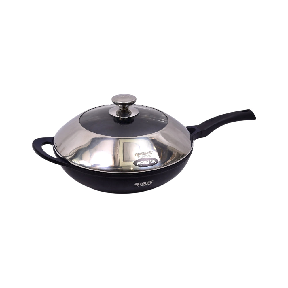 WOK ARSHIA SINGLE HANDLE 32CM CO3953247 Default Title - MamasJan Crockery