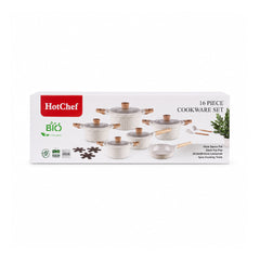DAGCHI SET 16PC HOT CHEF NON STICK IR 63162/YTG201 Default Title - MamasJan Crockery
