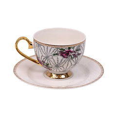 CUP & SAUCER SET 6PC MORE & MORE DS24G131 Default Title - MamasJan Crockery