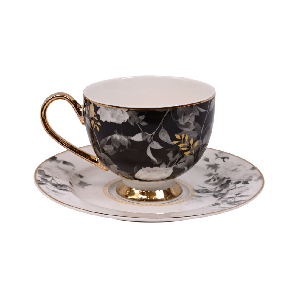 CUP & SAUCER SET 6PC MORE & MORE DS21A262 Default Title - MamasJan Crockery