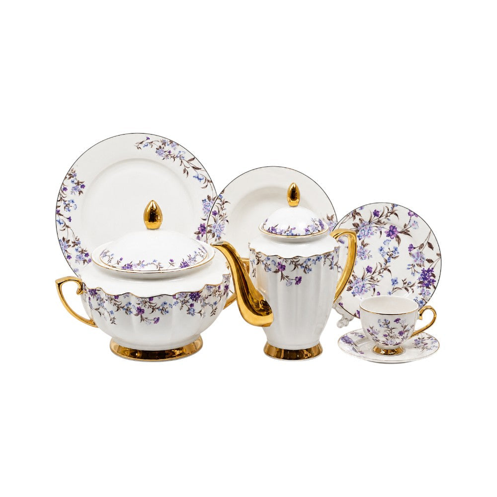 DINNER SET 65PC MORE & MORE DS24E006 Default Title - MamasJan Crockery