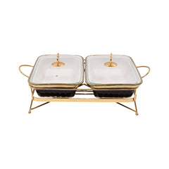 DONGA RECTANGULAR MORE & MORE 2IN1 CX3272C-2 BLACK Default Title - MamasJan Crockery
