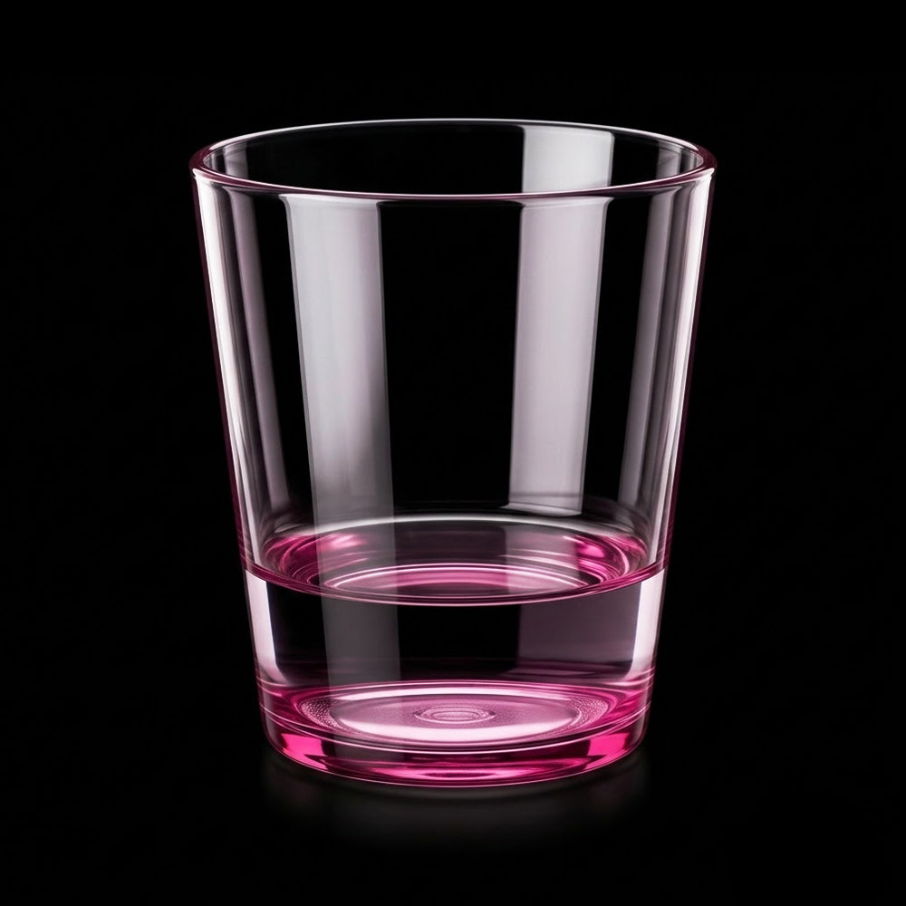 GLASS ACRYLIC KJ25 COLOUR PINK (Pack of 6) Default Title - MamasJan Crockery