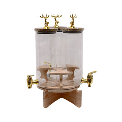 WATER COOLER SET 3PC BOROSILICATE REVOLVING Q5509-3 Default Title - MamasJan Crockery