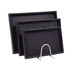 TRAY SET 3PC WOODEN ABC25-A411-2 Default Title - MamasJan Crockery