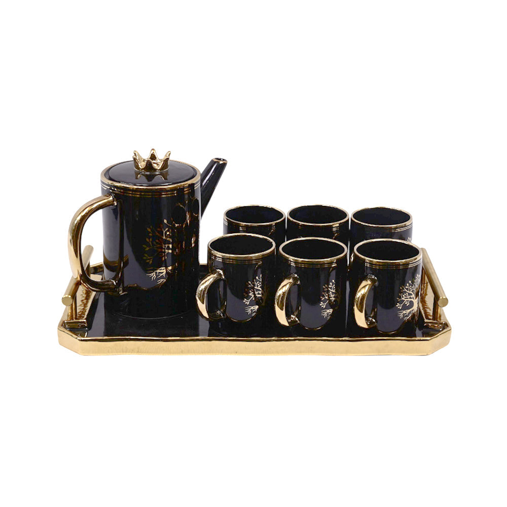 COFFEE SET 9PC CERAMIC SHINE COLLECTION ABC-386B Default Title - MamasJan Crockery