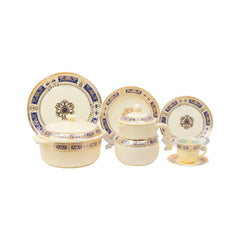 DINNER SET 72PC MARBLE HZDW4436 KC Default Title - MamasJan Crockery