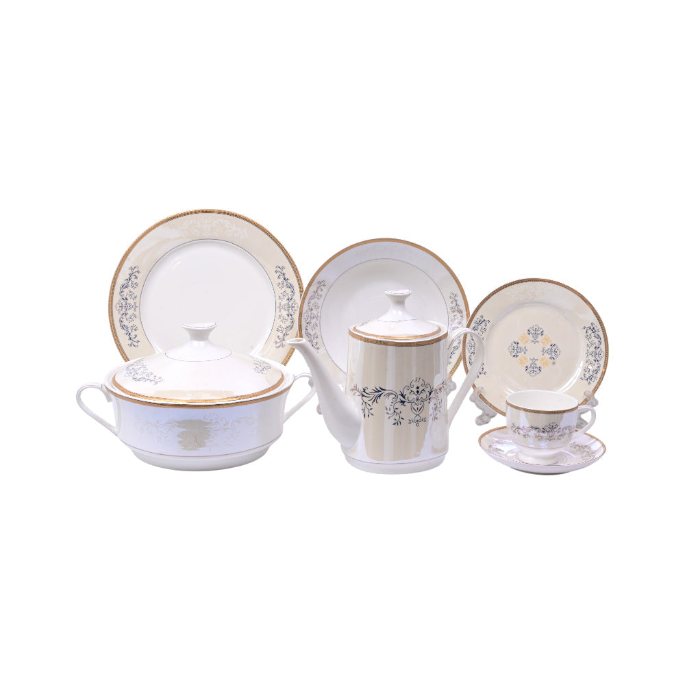 DINNER SET 61PC BONE CHINA TY345 KC Default Title - MamasJan Crockery