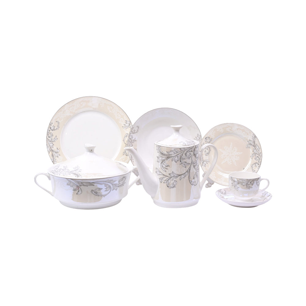 DINNER SET 61PC BONE CHINA TY348 KC Default Title - MamasJan Crockery