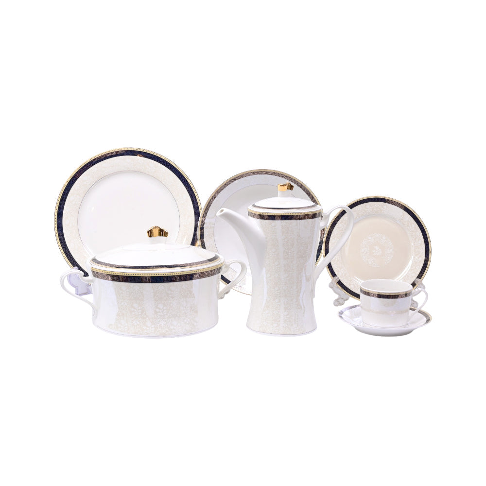 DINNER SET 61PC BONE CHINA FQ326 KC Default Title - MamasJan Crockery