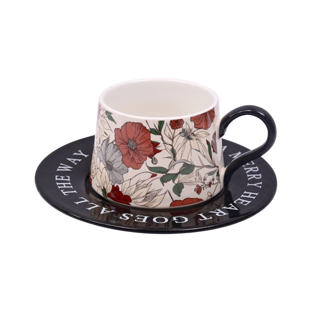 CUP & SAUCER SET CERAMIC IR LW5-Pack of 6 Default Title - MamasJan Crockery