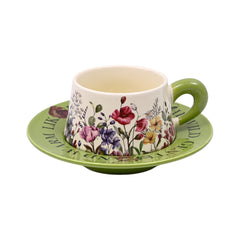 CUP & SAUCER SET CERAMIC IR LW4-Pack of 6 Default Title - MamasJan Crockery