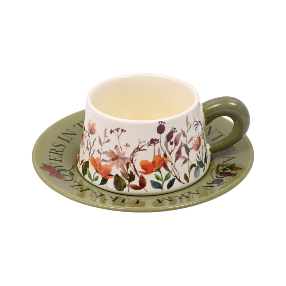 CUP & SAUCER SET CERAMIC IR LW9-Pack of 6 Default Title - MamasJan Crockery