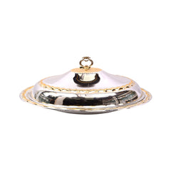 DISH SERVING STEEL JIAMEI IR KZ4058A/SG Default Title - MamasJan Crockery