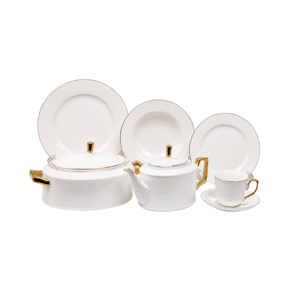 DINNER SET 61PC BONE CHINA LD-GGK AFK Default Title - MamasJan Crockery