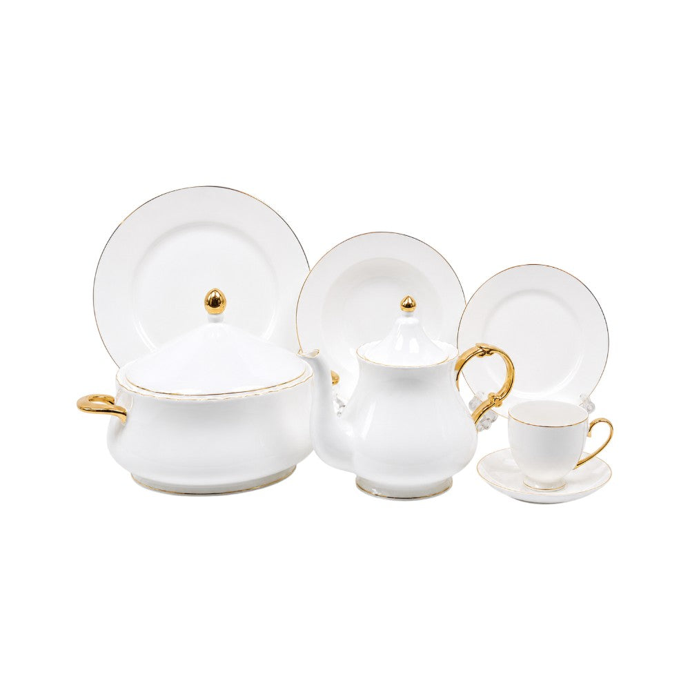DINNER SET 61PC BONE CHINA GW-GGK AFK Default Title - MamasJan Crockery