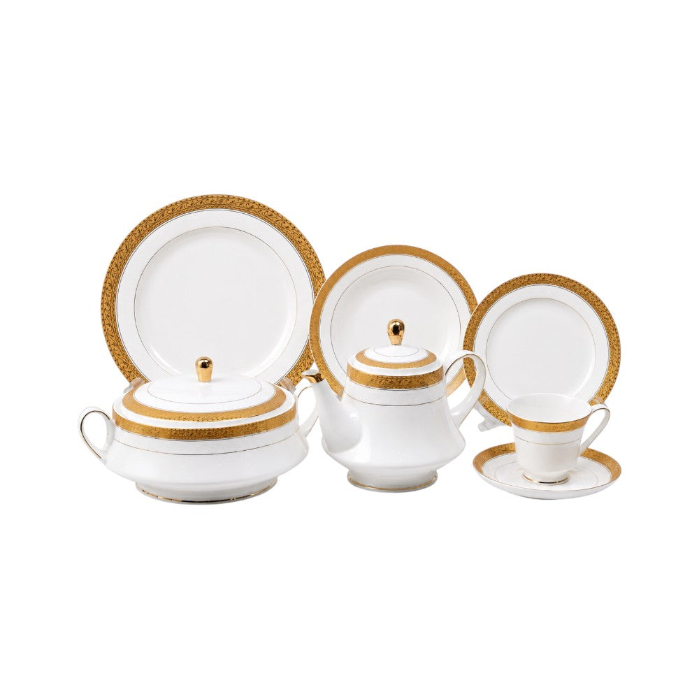 DINNER SET 61PC SUPER BONE JH004 APK Default Title - MamasJan Crockery