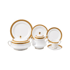 DINNER SET 61PC SUPER BONE JH004 APK Default Title - MamasJan Crockery